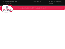 Tablet Screenshot of ahujatraders.com